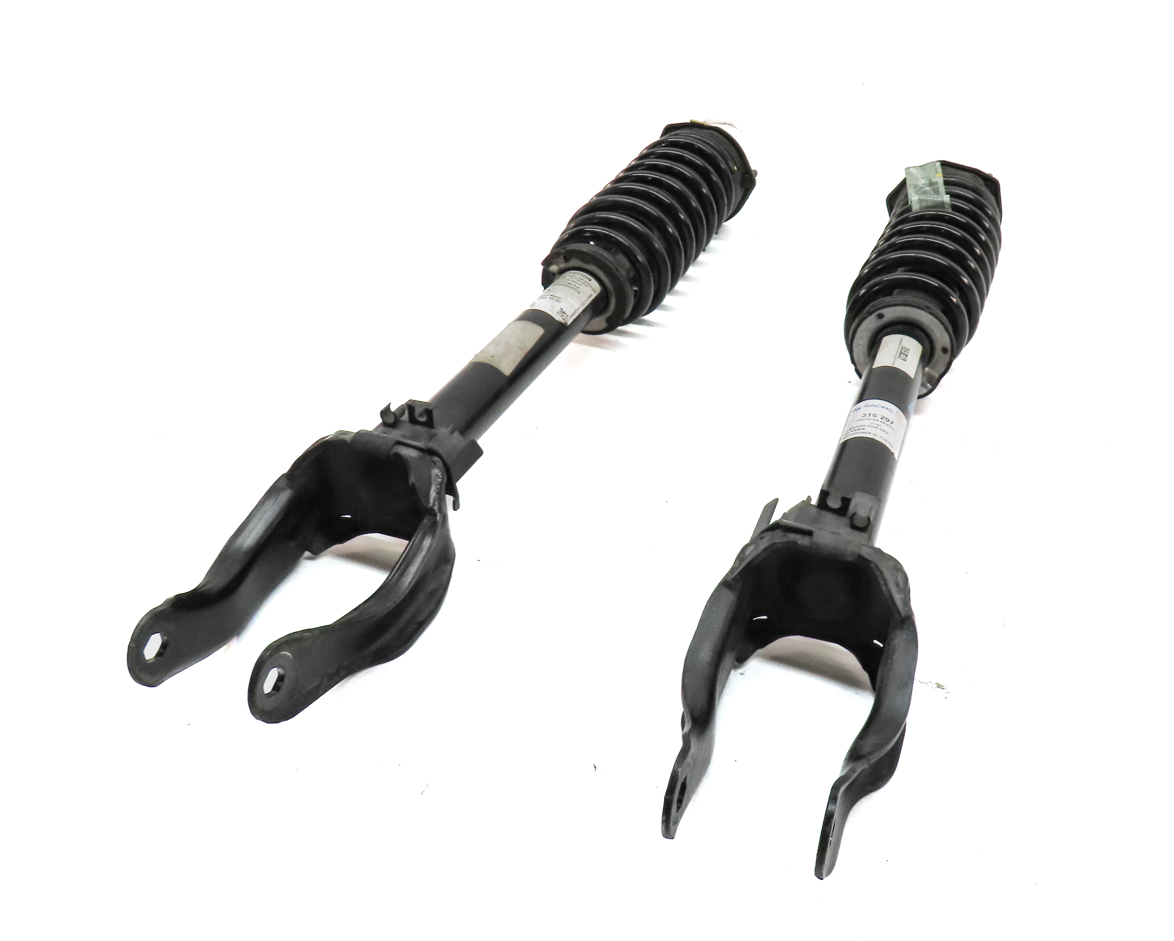 12-15 MERCEDES ML350 ML550 (W166) FRONT LEFT & RIGHT SUSPENSION SHOCK STRUT SET — exact item pictured